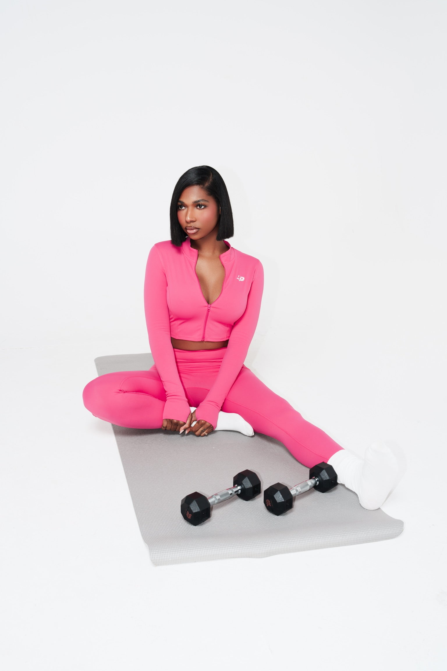 Baddie Fit Hot Pink Cropped Jacket