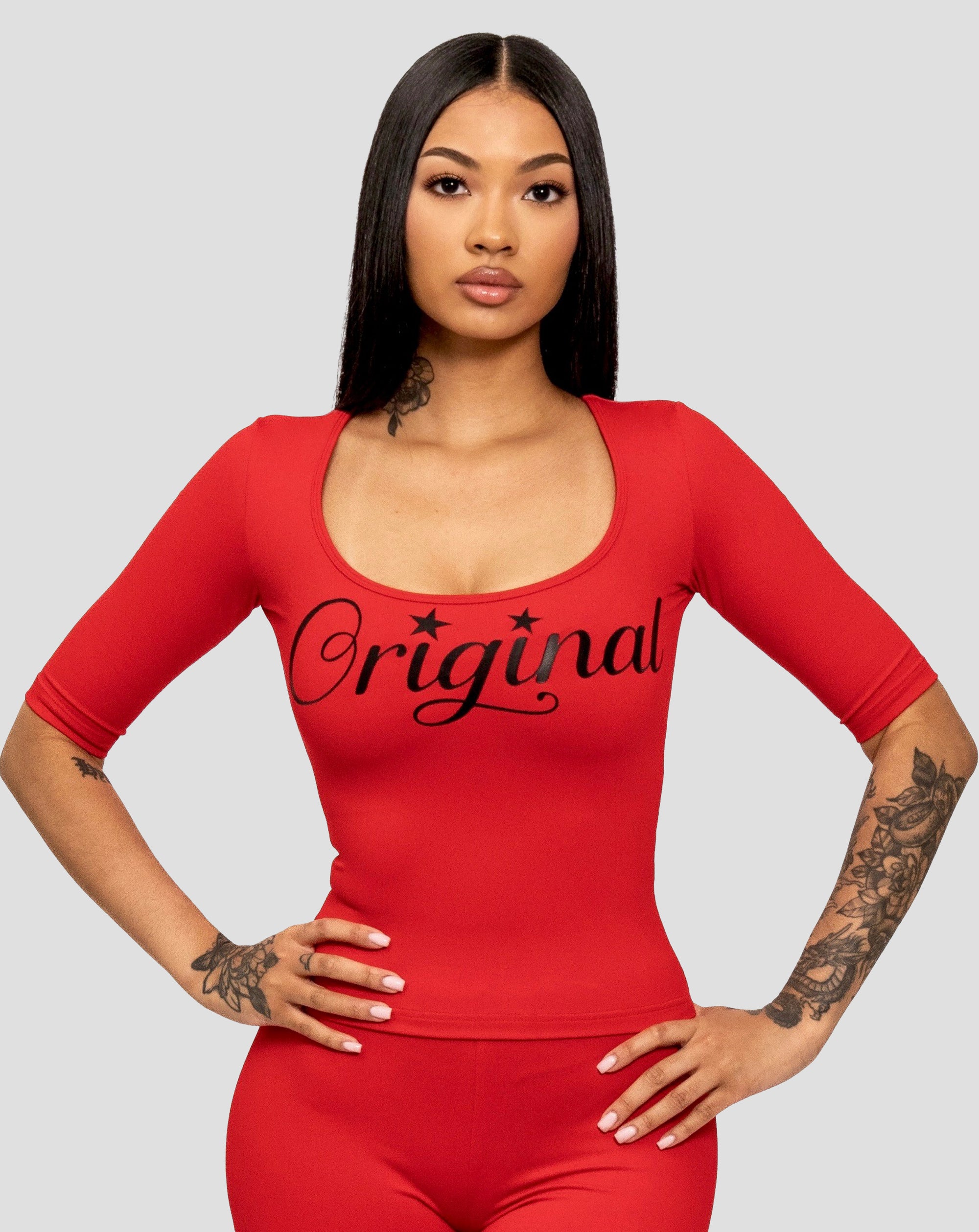 OG Baddie Red Top