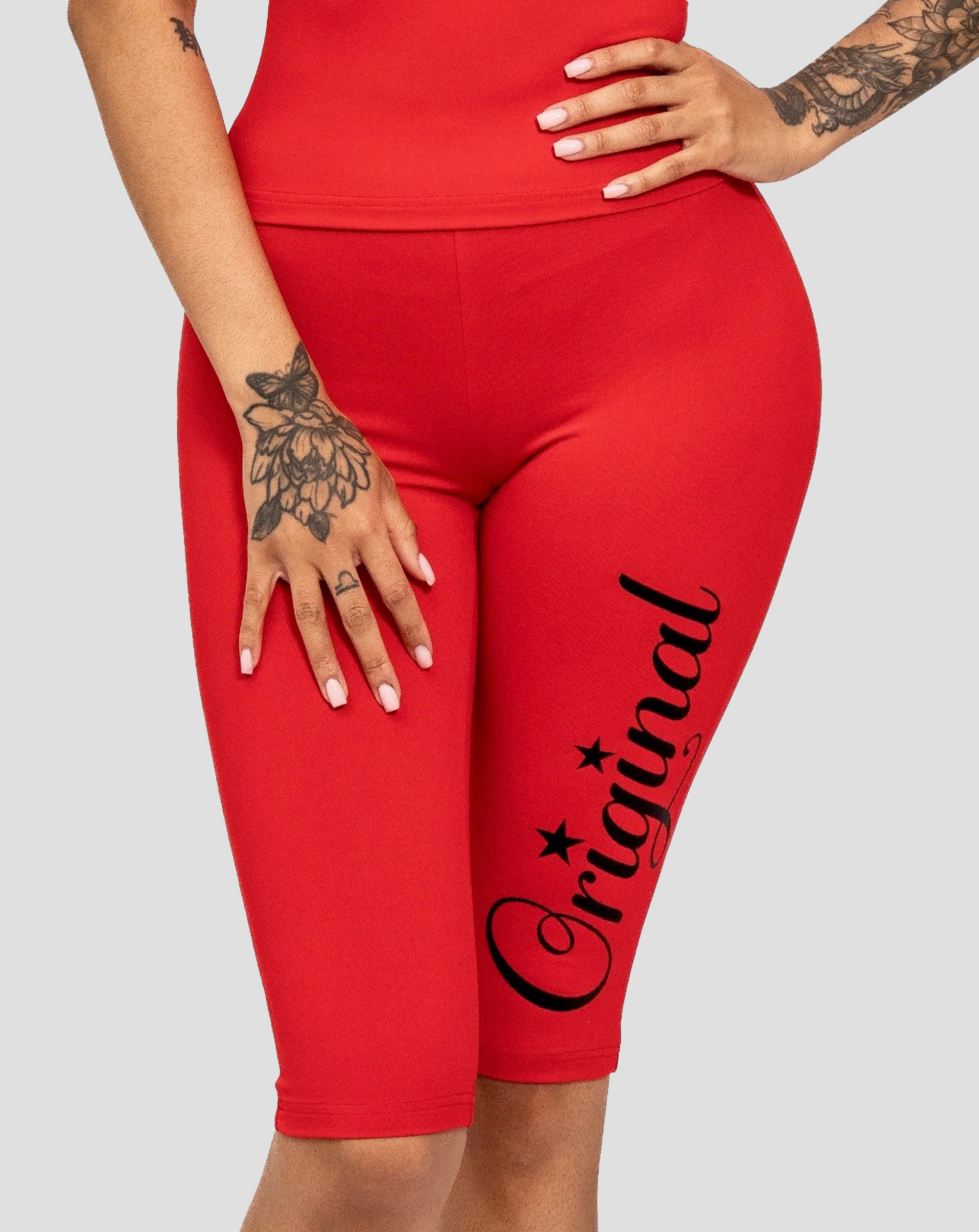 OG Baddie Red Capris