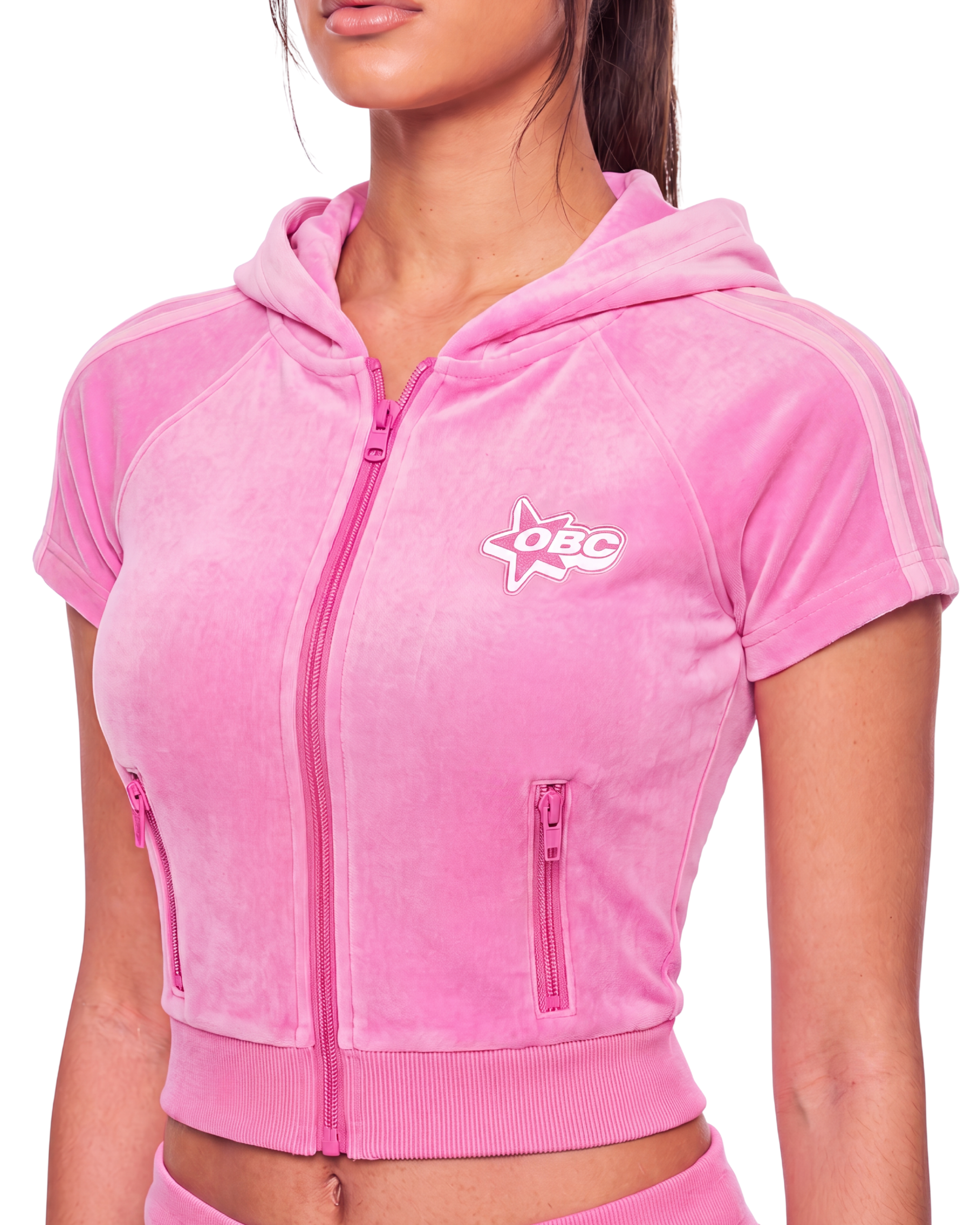 Pink Sunset Velour Jacket
