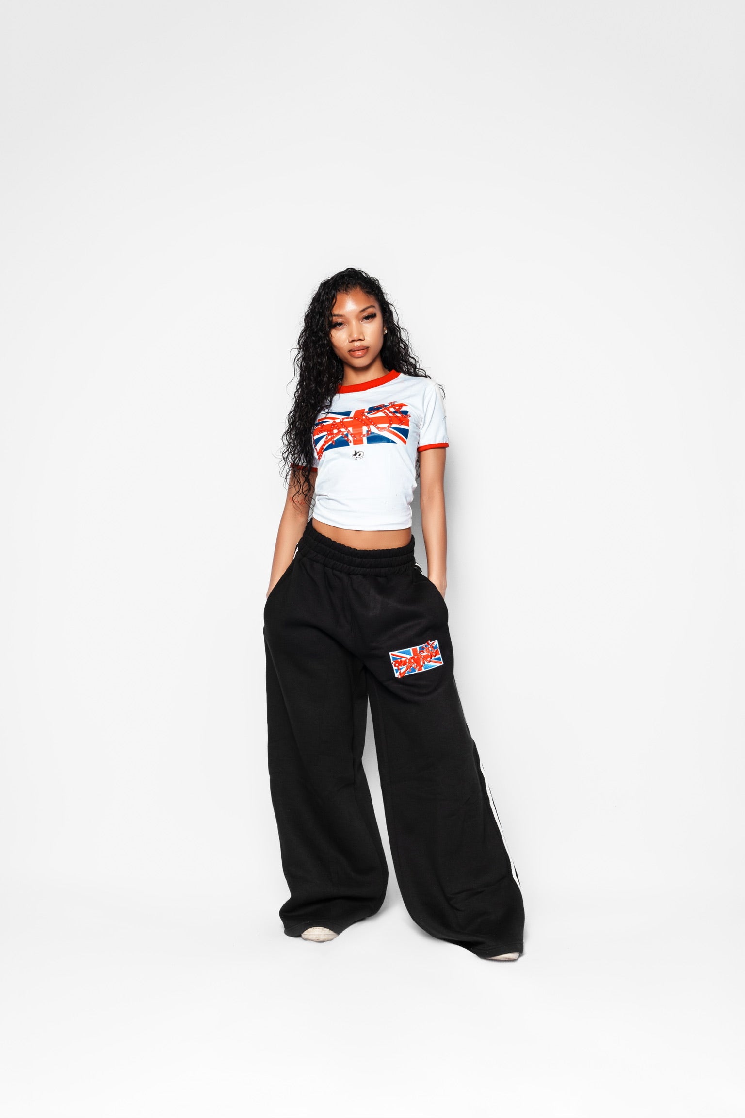 UK Baddie Baby Tee (White)