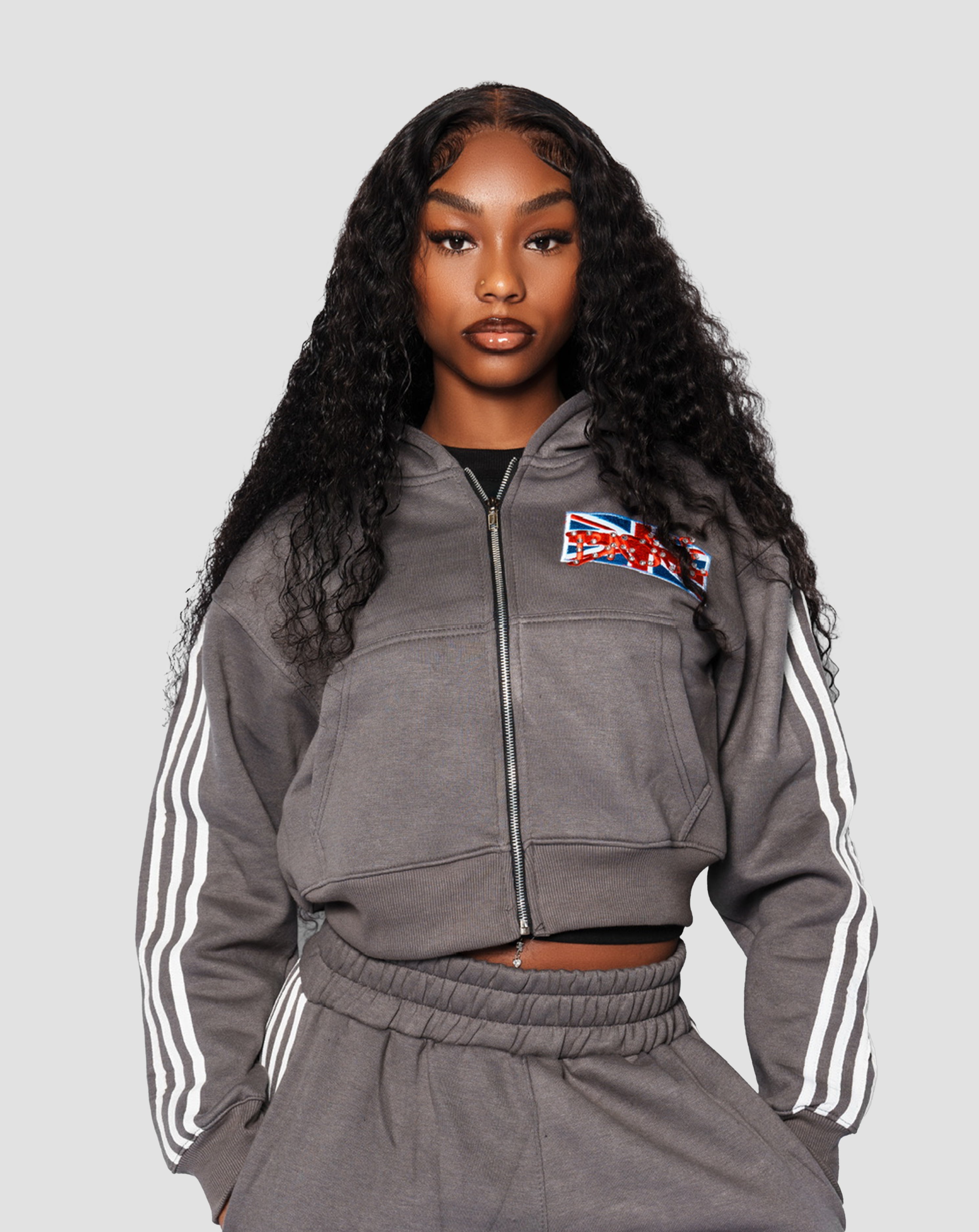 International Cropped Jacket (Grey)