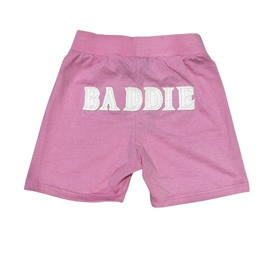 Baddie Problems Shorts Pink