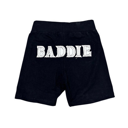 Baddie Problems Shorts Black