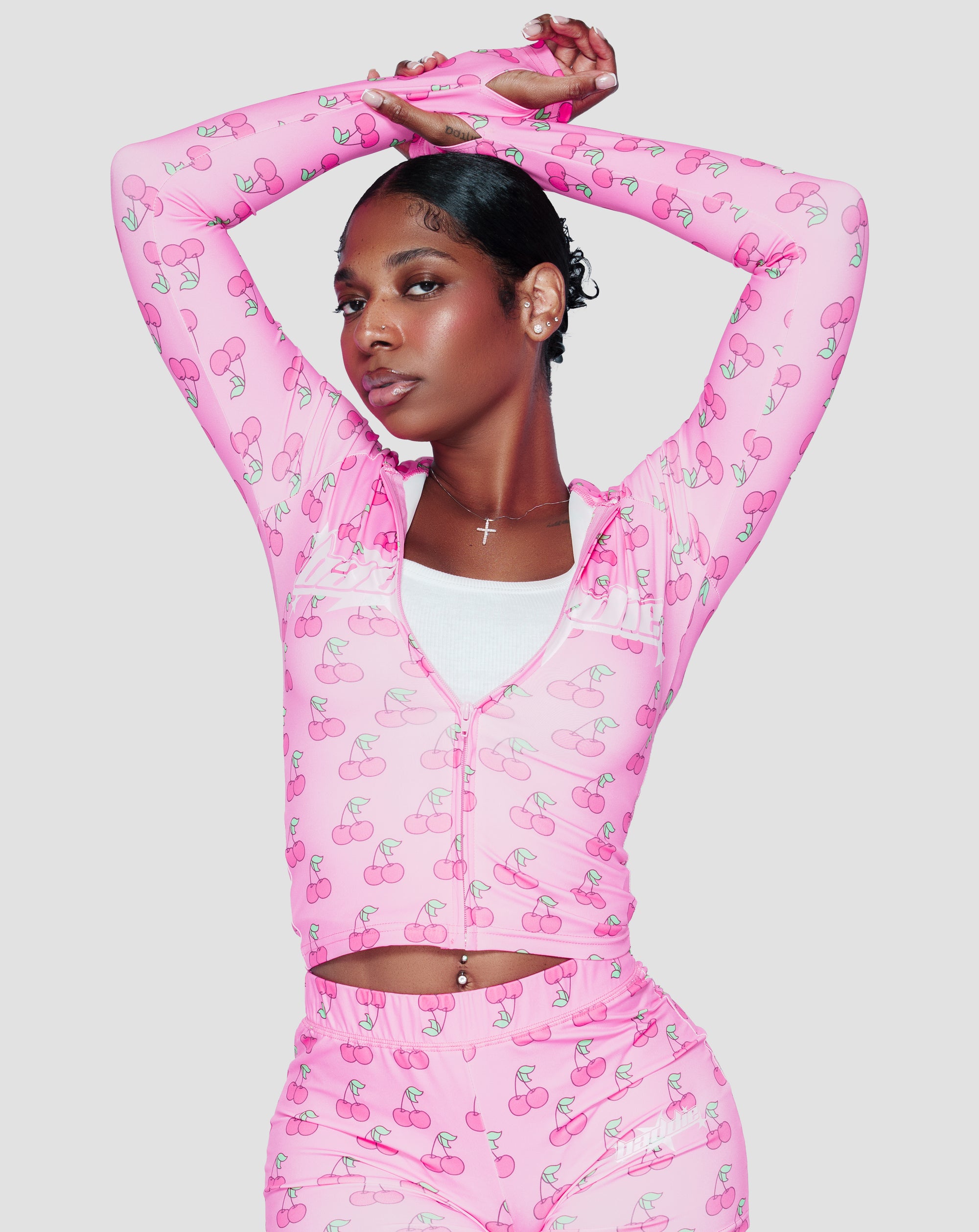 Y2K Cherry Bomb Jacket Pink