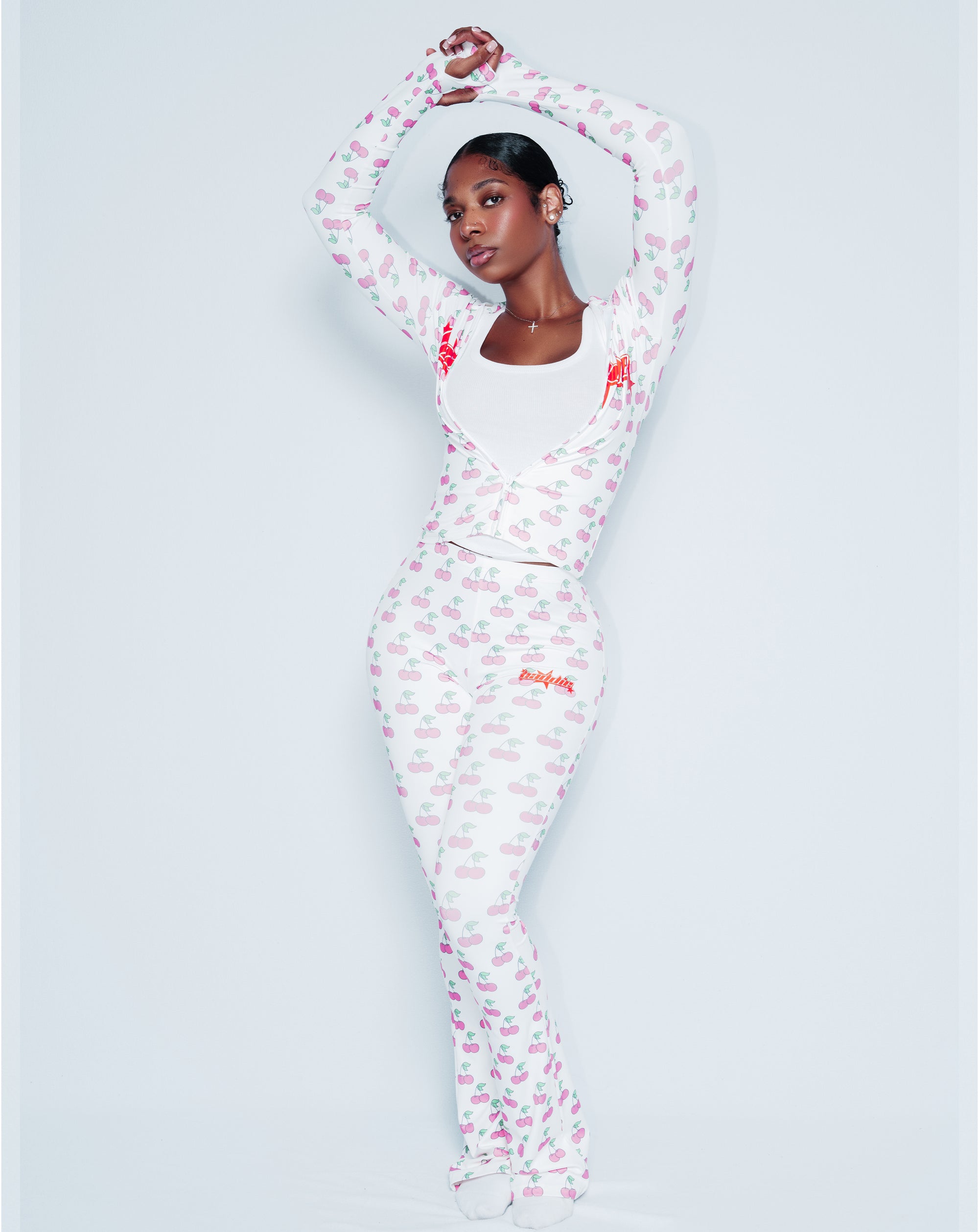 Y2K Cherry Bomb Pants White