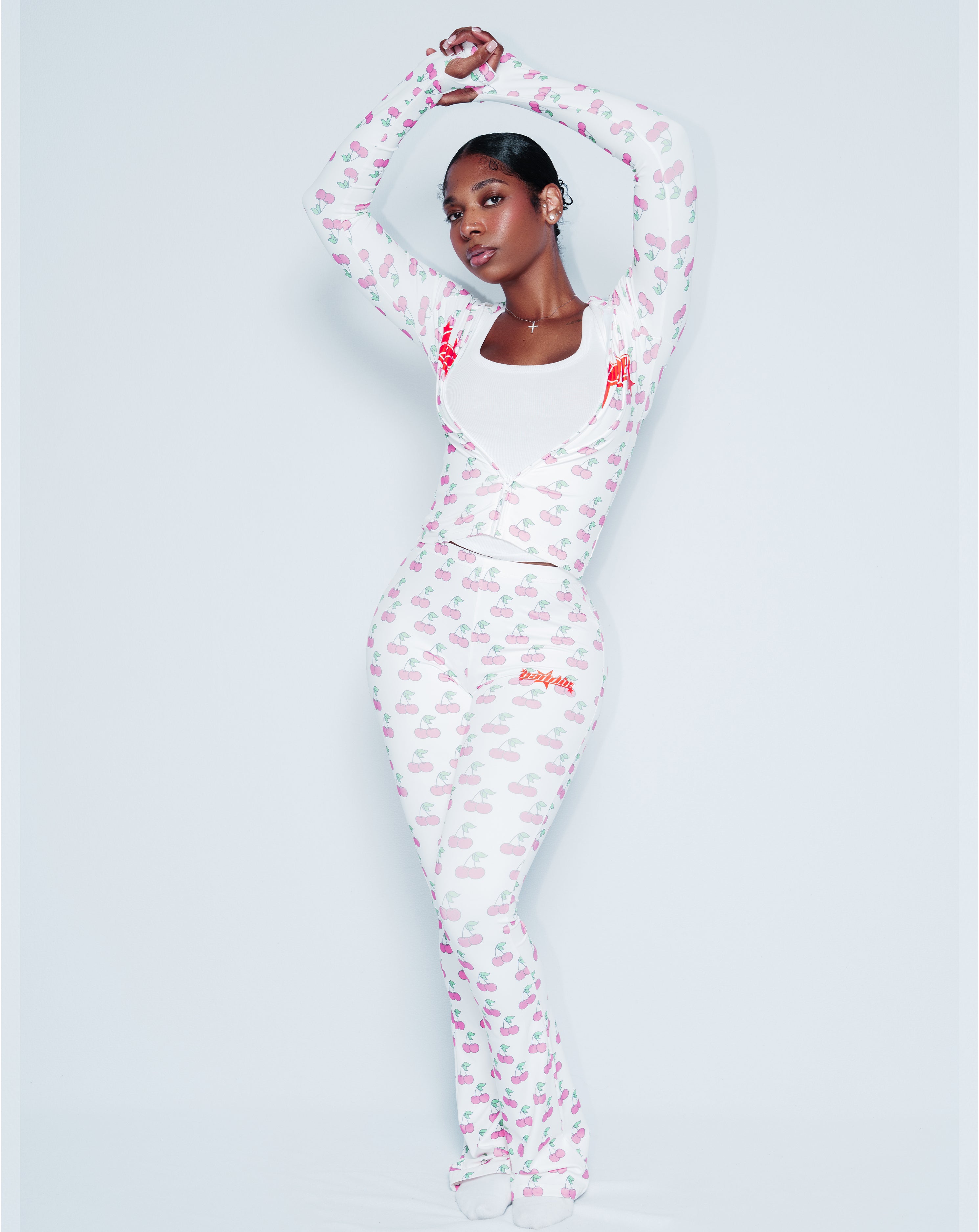 Y2K Cherry Bomb Pants White