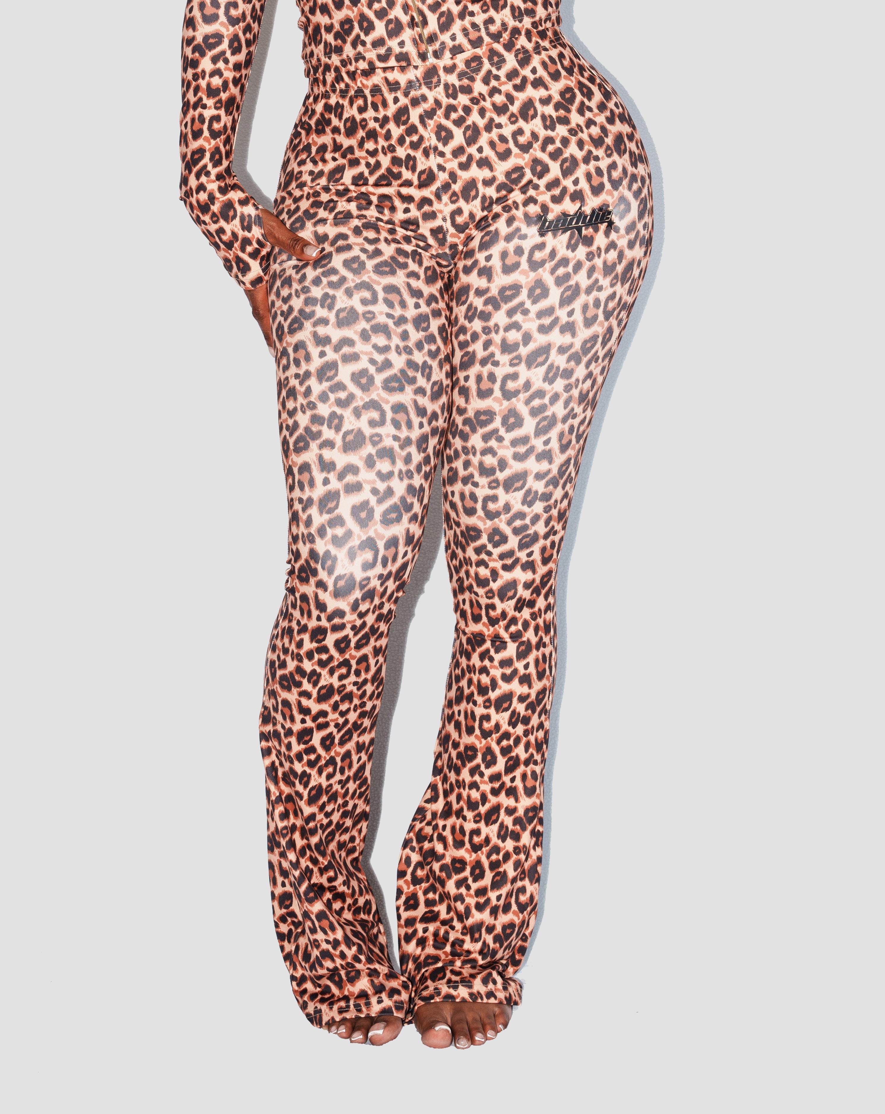 Y2K Cheetah Pants Brown