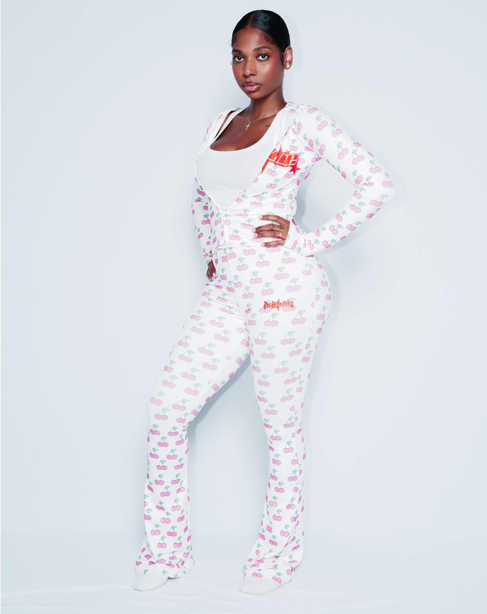 Y2K Cherry Bomb Jacket White
