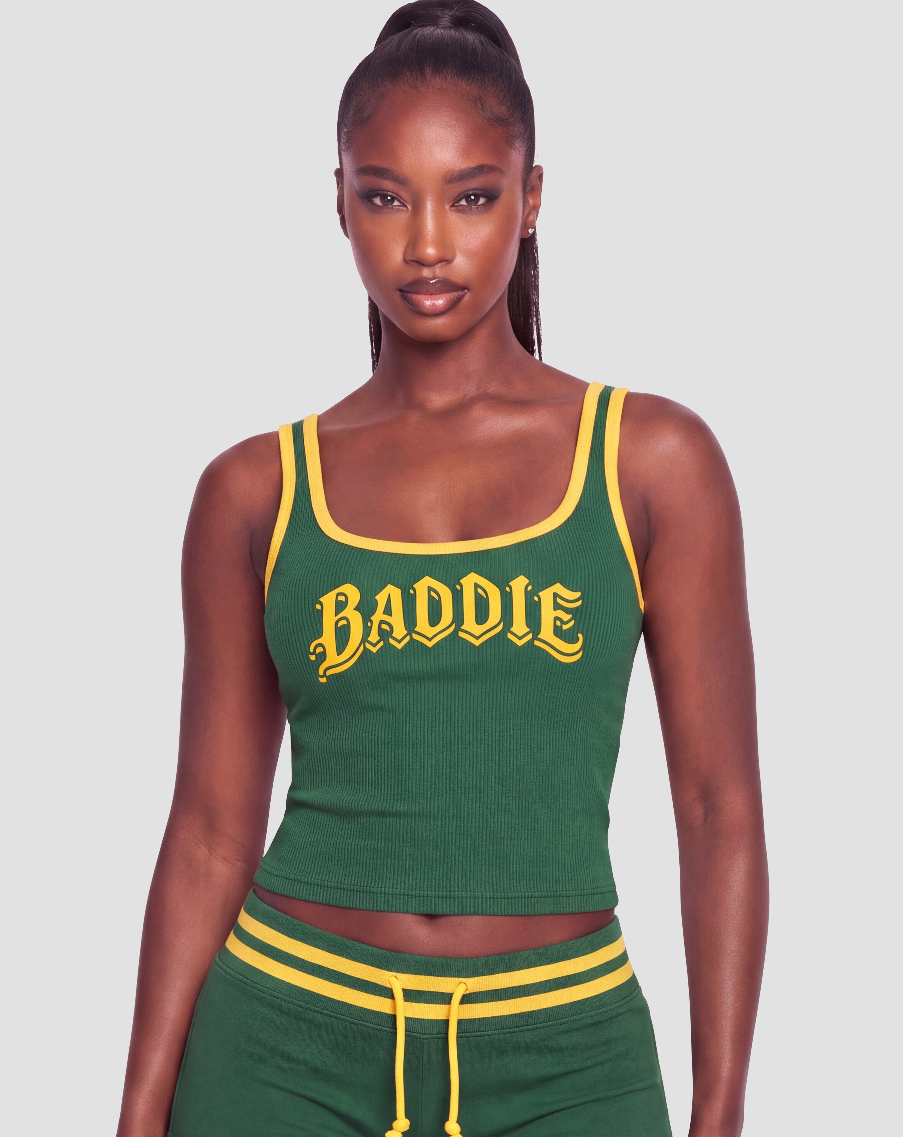 Bottega Green Ribbed Tank