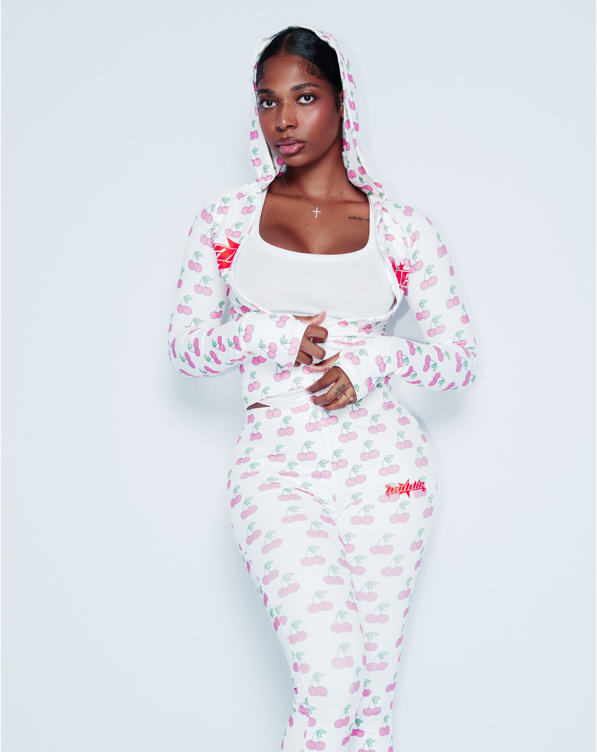 Y2K Cherry Bomb Jacket White
