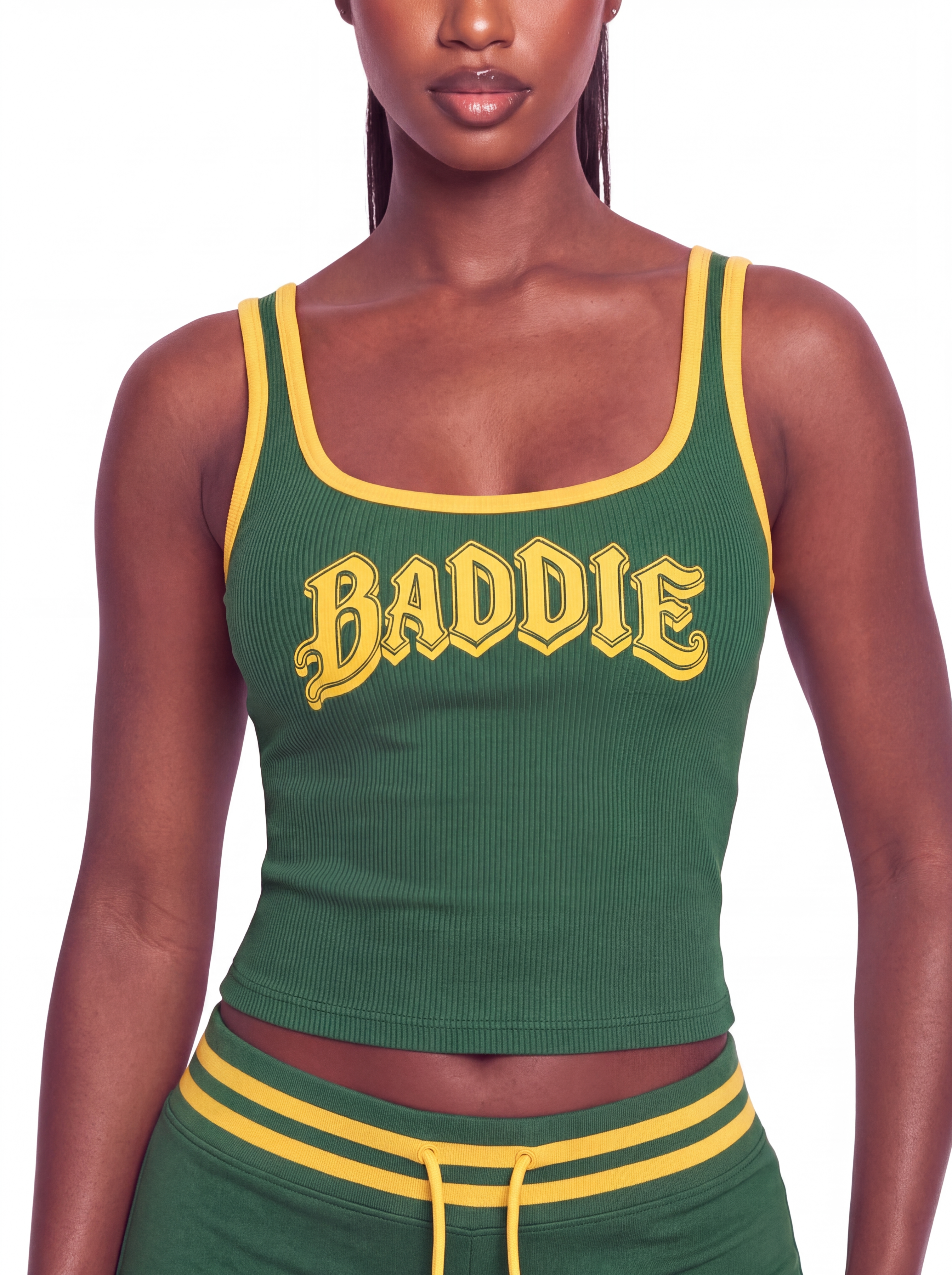 Bottega Green Ribbed Tank