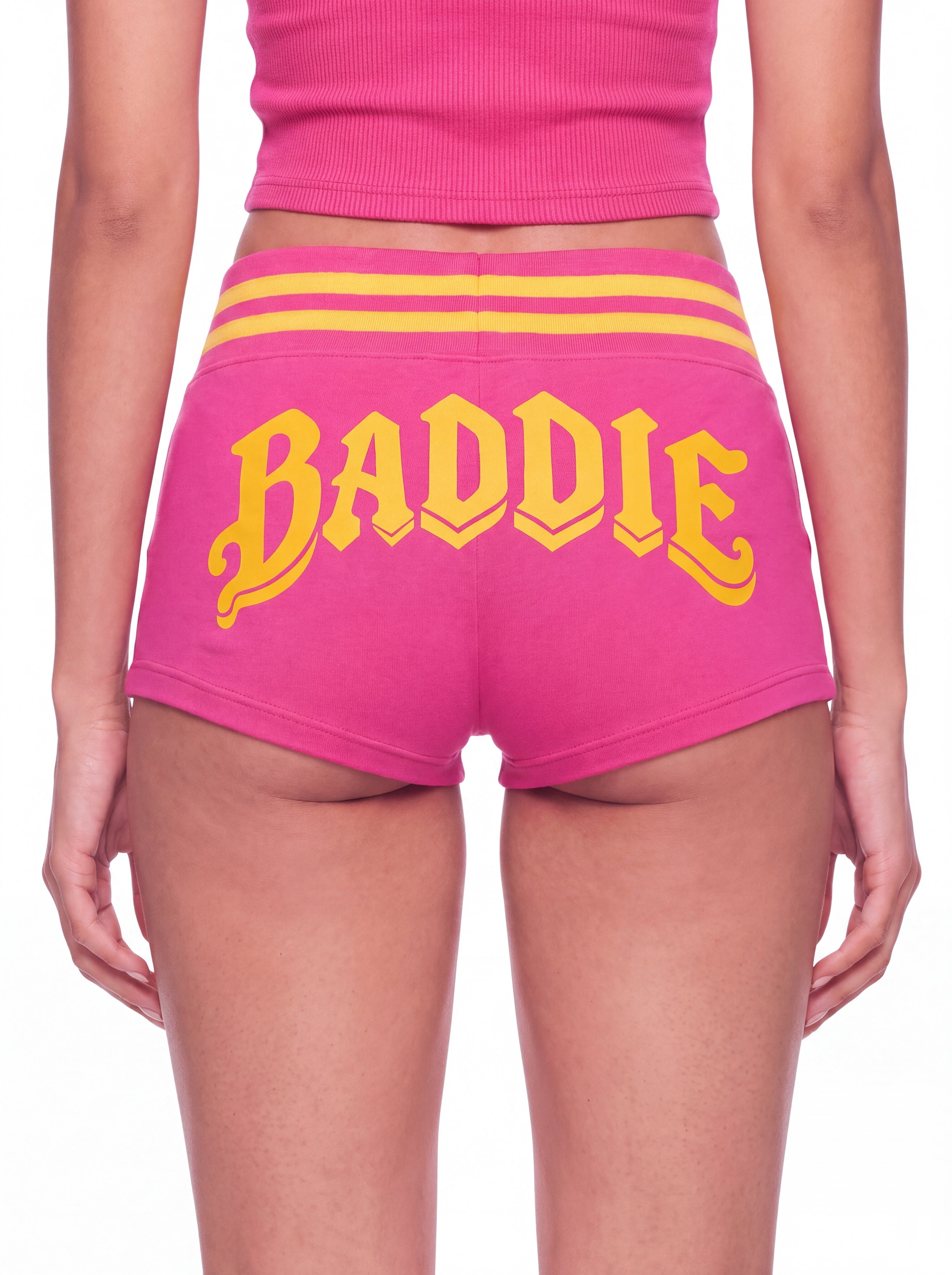 Marni Pink Ribbed Shorts