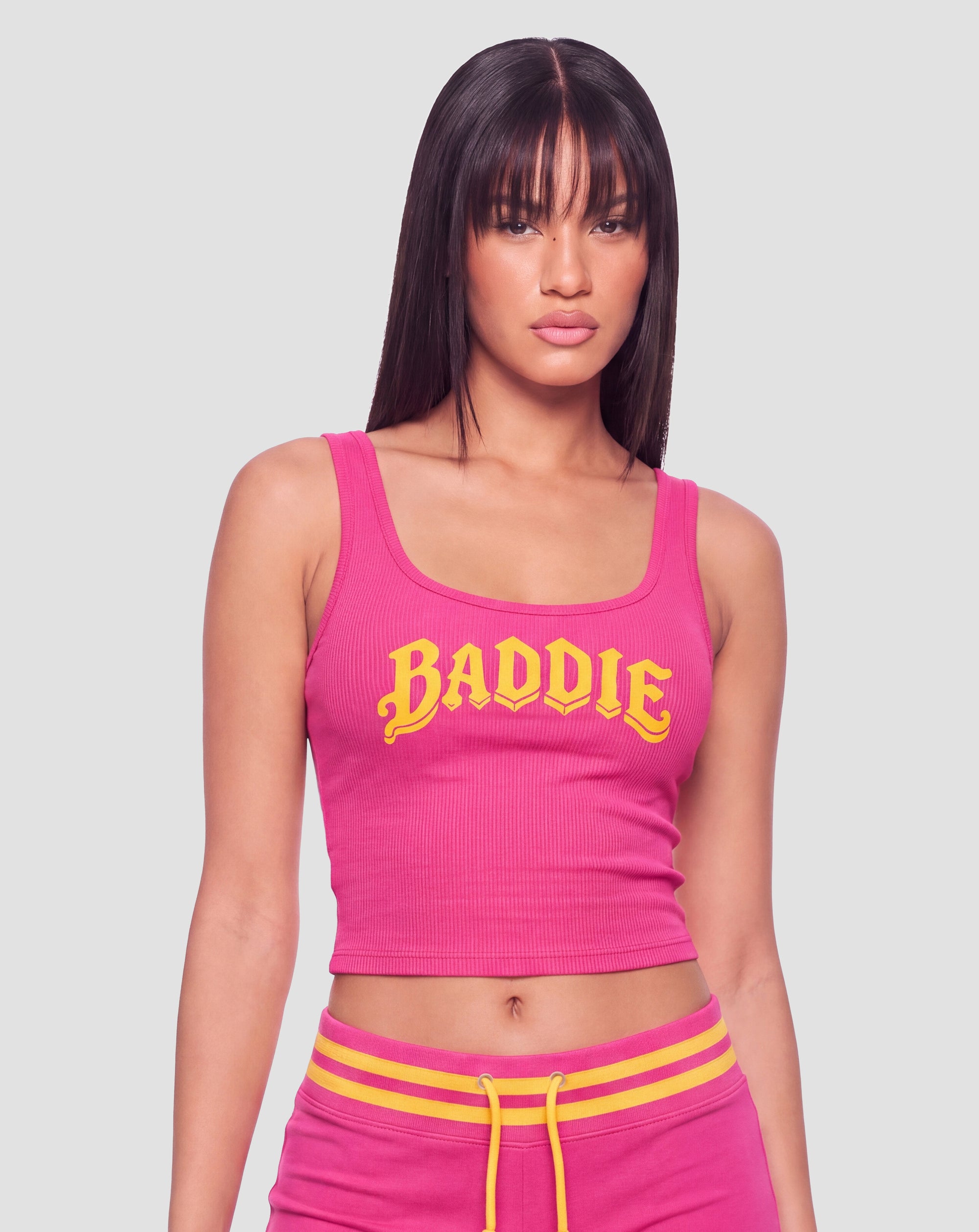 Marni Pink Ribbed Tank