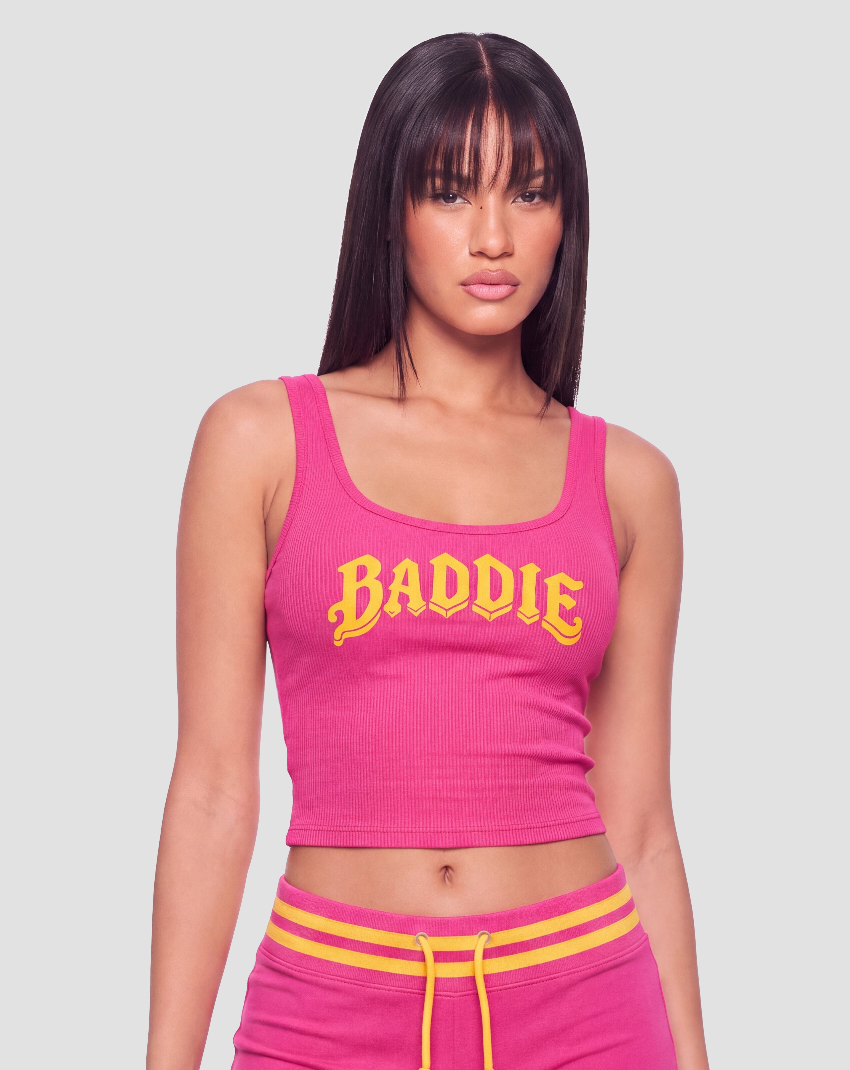 Marni Pink Ribbed Tank